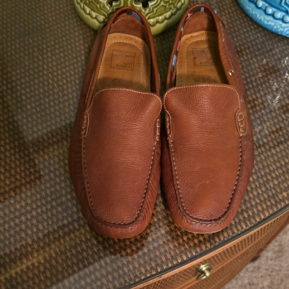 14th & Union Men's Brown Leather Loafers
